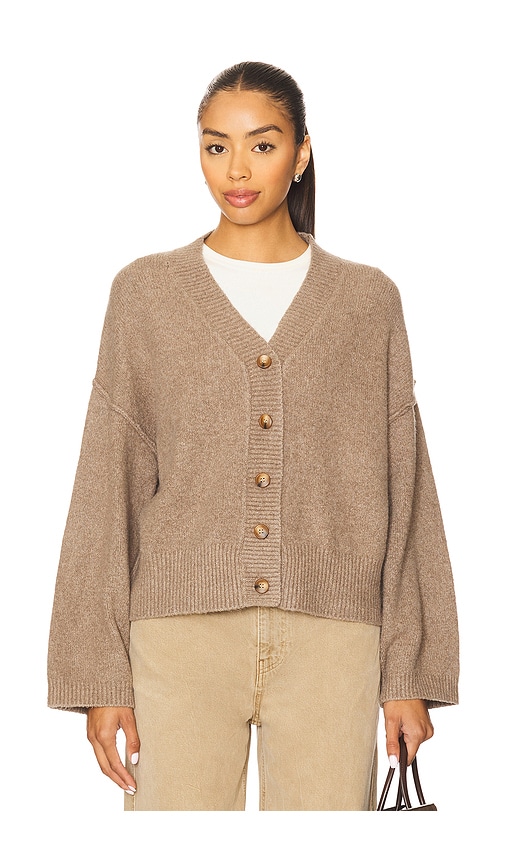 Cool Of The Night Cardi in Brown. - size L (also in M, S, XL, XS) - Free People - Modalova
