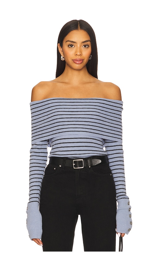 Free People Evergreen Sweater In Blue