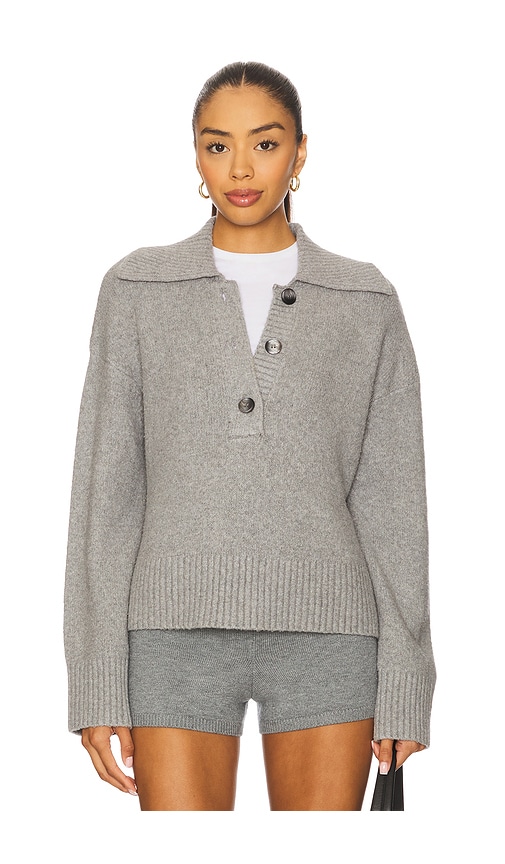 Free People Trading Up Polo In Gray