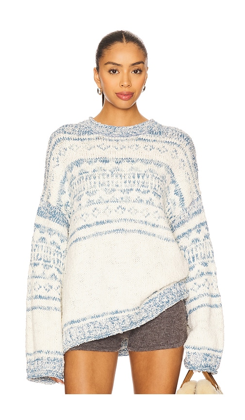 Free People Dani Pattern Sweater In Multi