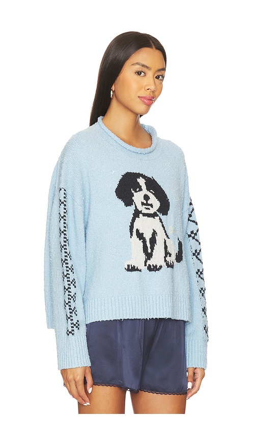 Free People Story Book Sweater In Blue