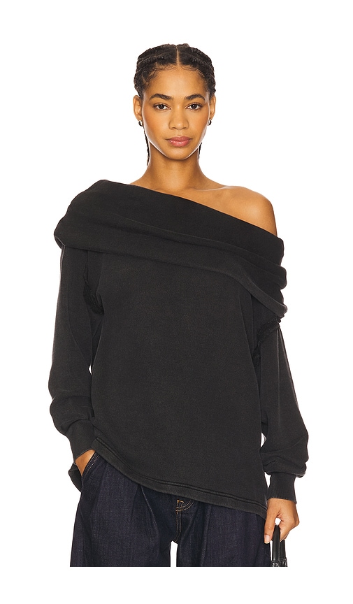 Free People X Revolve Off Chill Sweater In Black