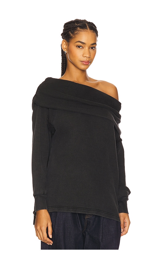 Free People X Revolve Off Chill Sweater In Black