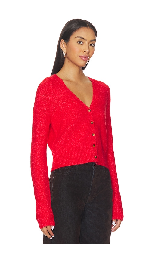 Free People School Girl Cardi In Red