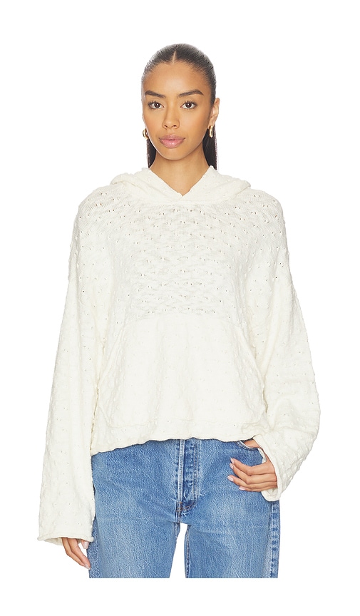 Free People Lake Side Hoodie in Marshmallow | REVOLVE