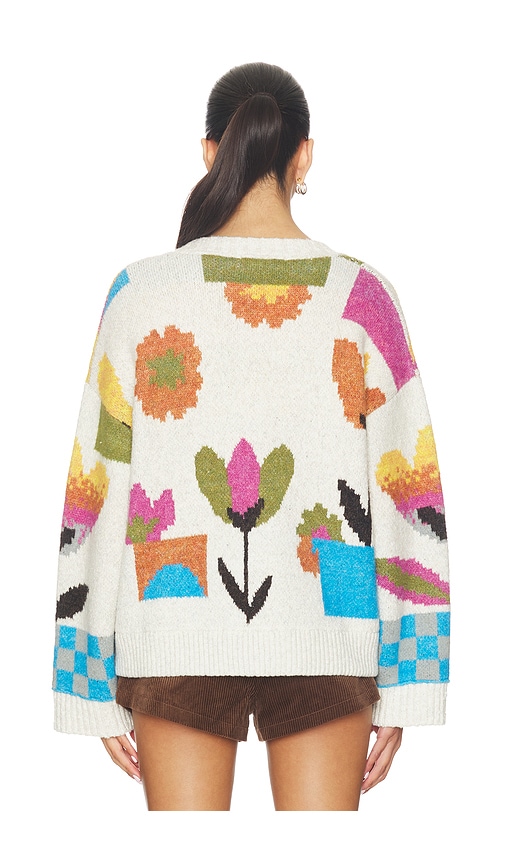  Free People Cardigan Tulip Whirl In Ivory,pink. Größe Xs. Also In S, M, Xl. 