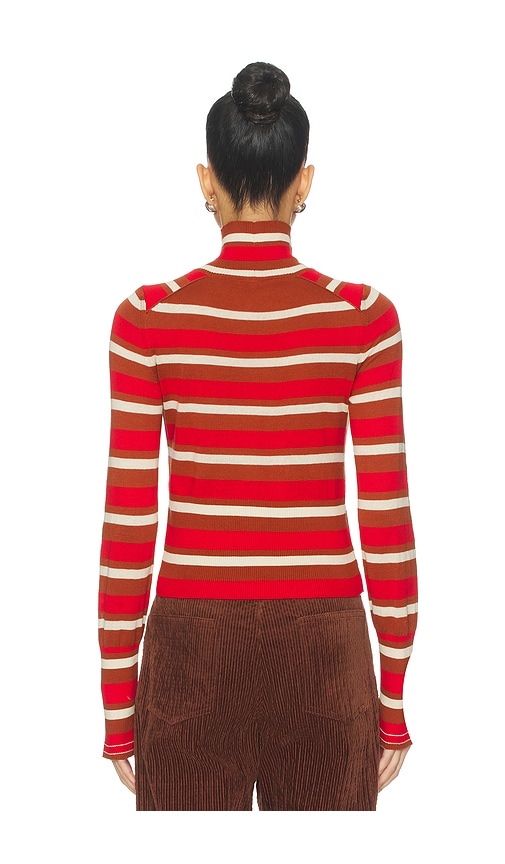  Free People Gestreifter Rollkragenpullover Breeze In Red. Größe Xs. Also In S, M, L. 
