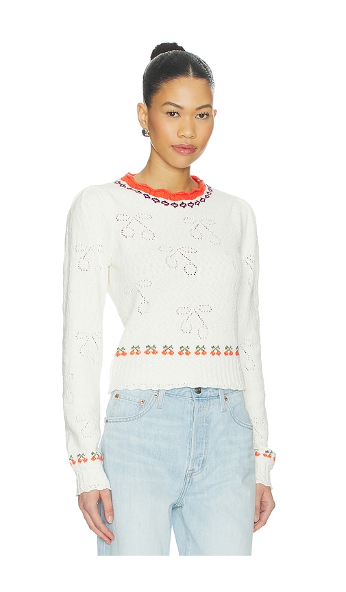Free People Tilly Pullover Sweater In White
