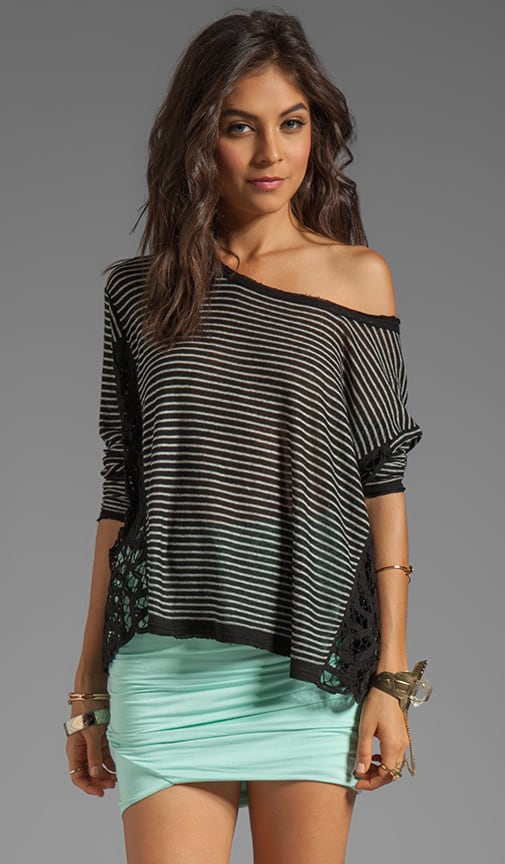 Striped Love Me Do Pullover