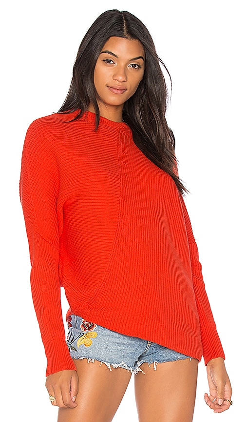 Free people deals coral sweater