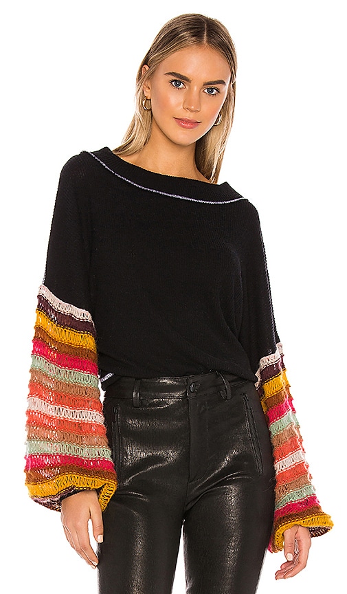 Free People Cha Cha Sweater in Black REVOLVE