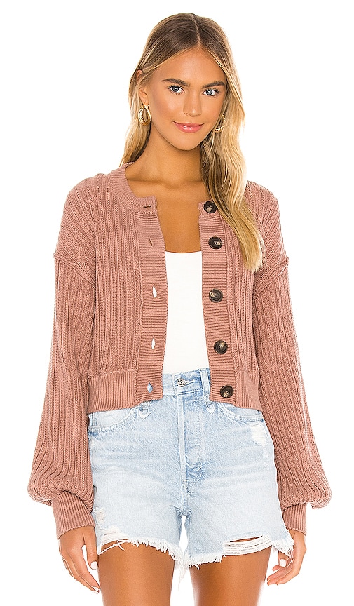 Free People All Yours Cardi in Brown | REVOLVE