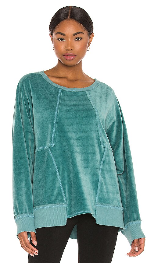 FREE PEOPLE MOVEMENT authentic The Strive On Sweatshirt in Jewel