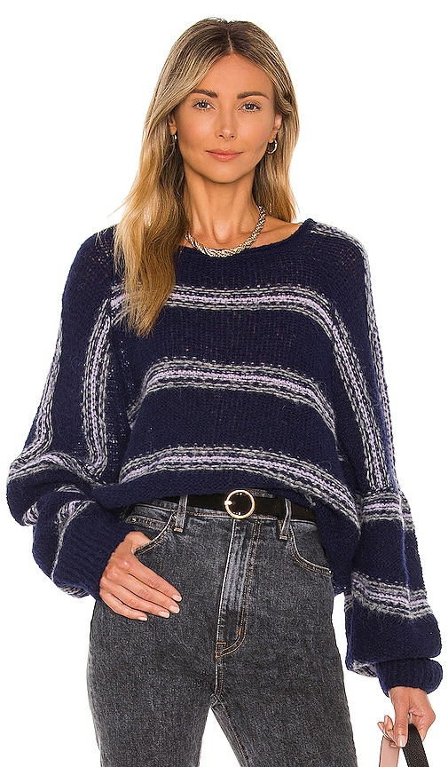 Free People Hockley Sweater in Moonlight Combo | REVOLVE