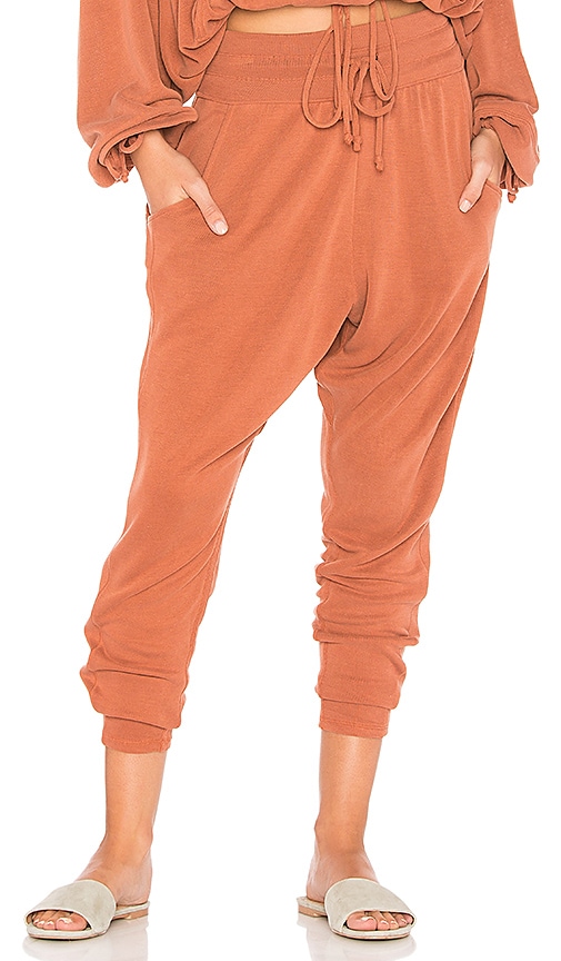 burnt orange sweatpants