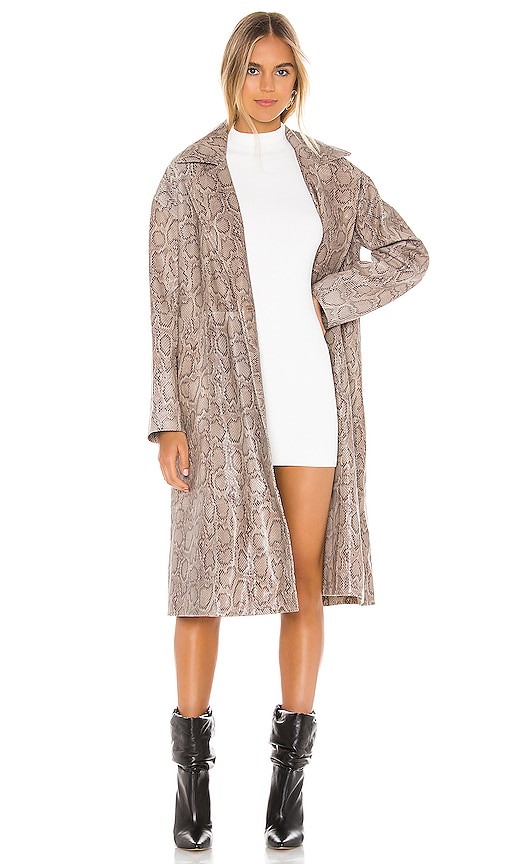 Free People Walk This Way Duster In Grey. In Neutral Combo