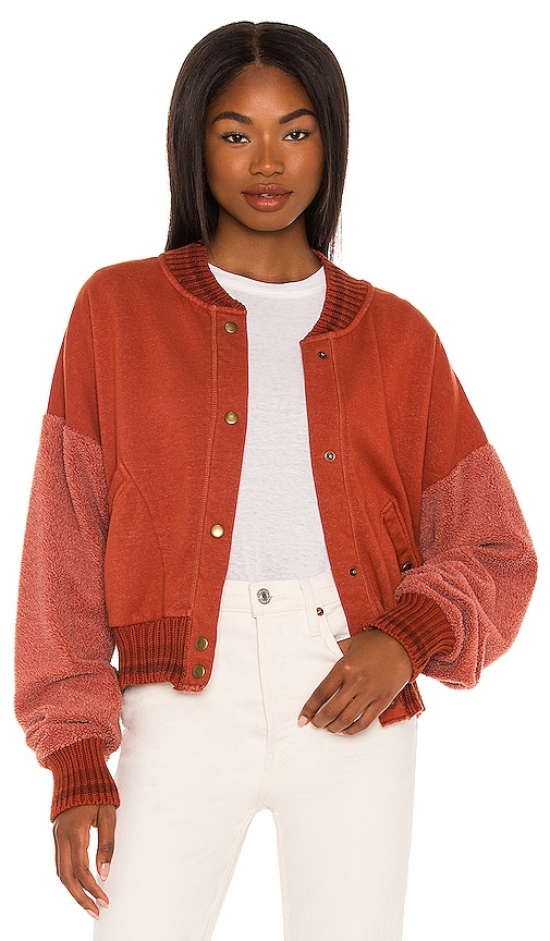 Free People Hollaback Jacket in Spiced Brandy REVOLVE