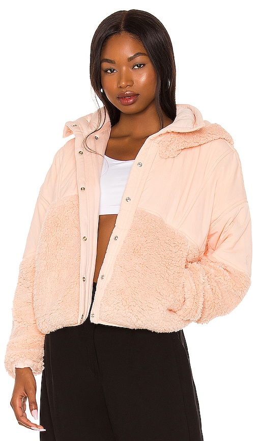 Buy Free People Hit The Trails Fleece Jacket - Mauve Swoon At 34