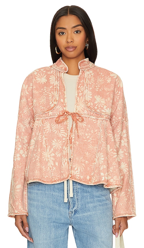 Shop Free People Lua Bed Jacket In Peach