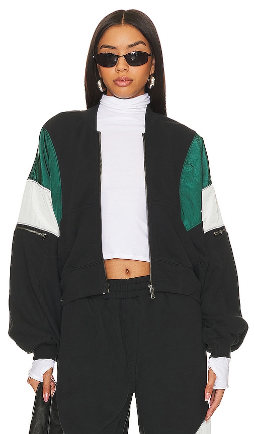 Worldwide Varsity Bomber Jacket - Green/combo