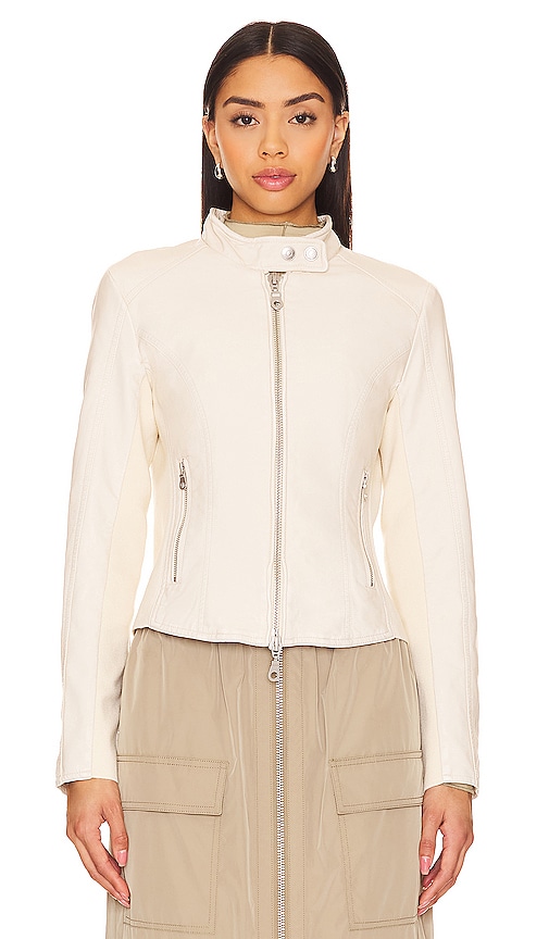 Free People x We The Free Max Moto Jacket in Bone