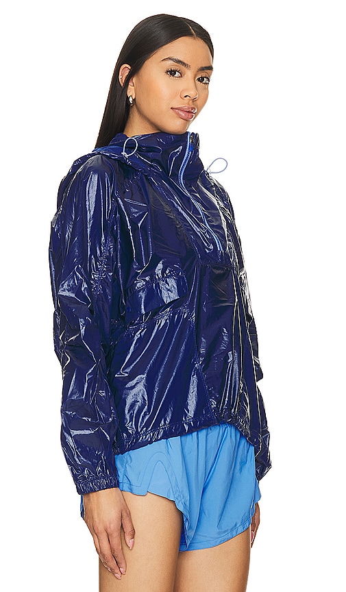 Shop Free People X Fp Movement Spring Showers Packable Solid Jacket In 大西洋蓝