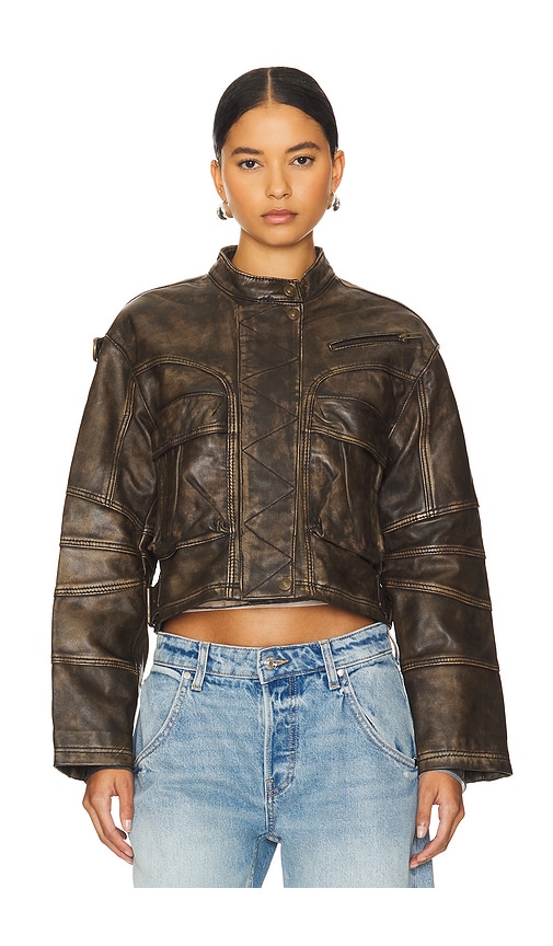 Free People X We The Free Adrienne Jacket In Brownie