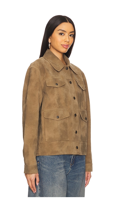 FREE PEOPLE NIGHT RANCH FAUX LEATHER JACKET