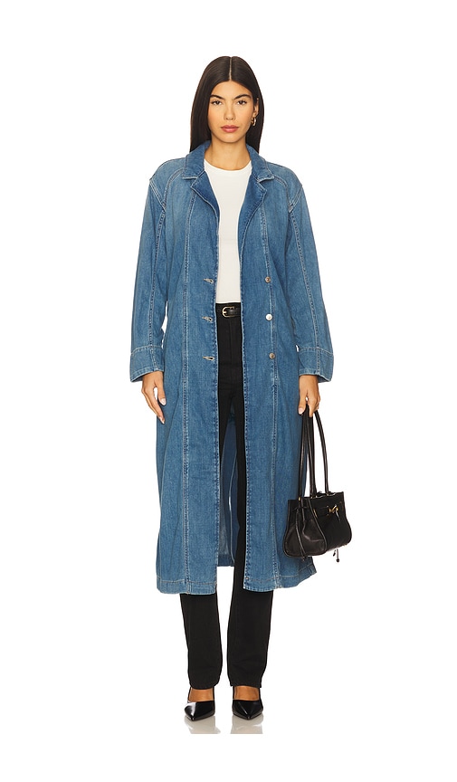 Free People x We The Free Monique Indigo Duster In Sunlight Blue