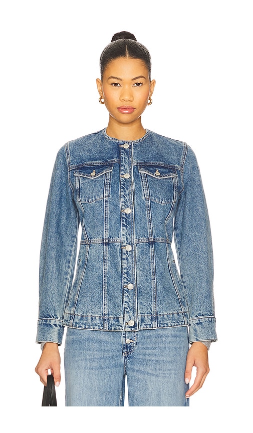 Free People x We The Free Lula Denim Jacket In River Blues