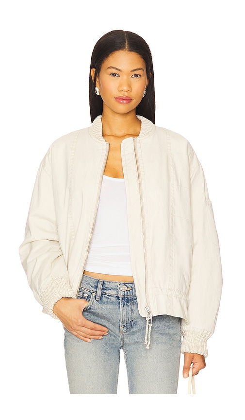 Free People X We The Free Jax Washed Bomber In Brown