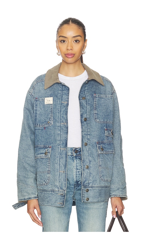 Free People x We The Free Sweet Talk Denim Barn Coat In Centurt Wash