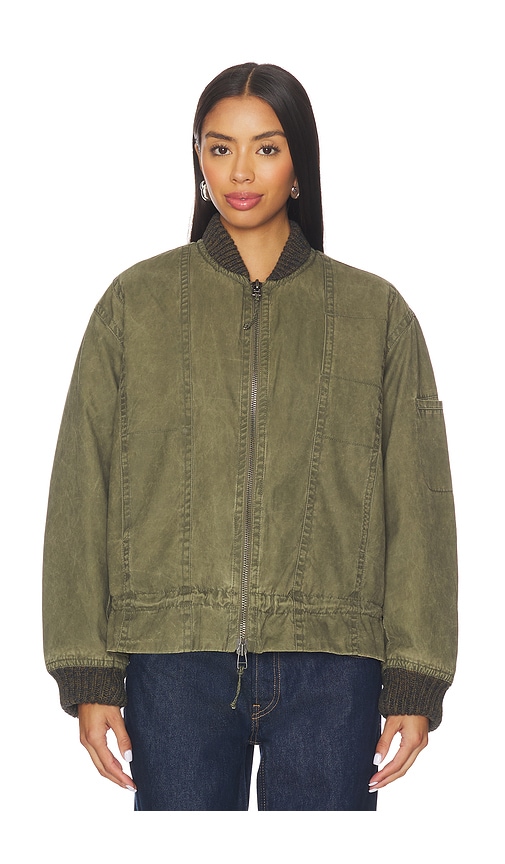 Free People X We The Free Jax Washed Bomber In Green