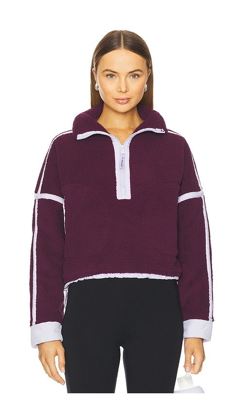 Free People X Fp Movement Mountain High 1/2 Zip Jacket In Purple