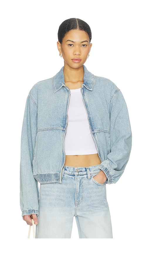 Free People BLOUSON EN JEAN BIRDIE en Baby Blue Taille L Also en XS S XL M 143 €