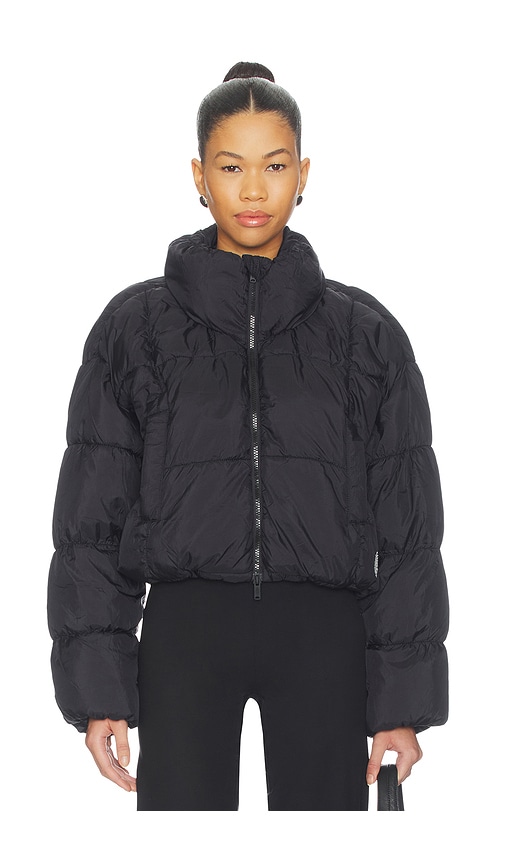Free People In A Bubble Puffer Jacket In Black