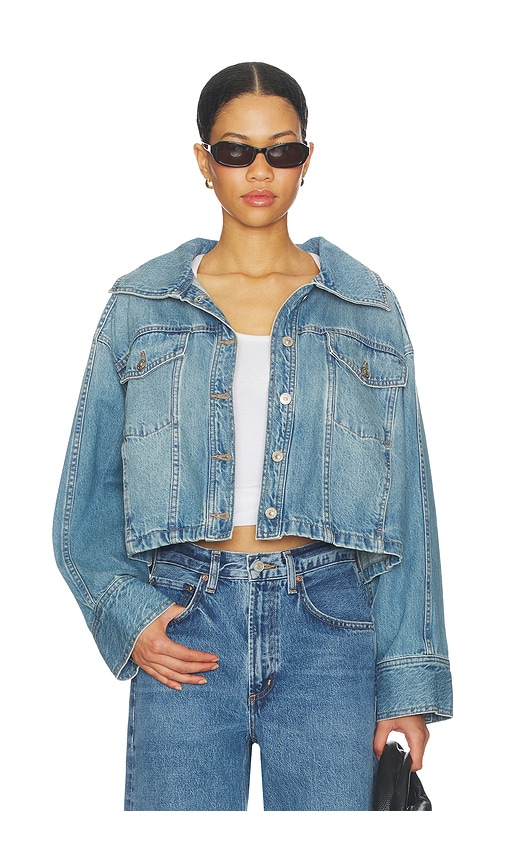 Free People BLOUSON SIDE TO SIDE en Blue Taille XS Also en S M L XL 143 €