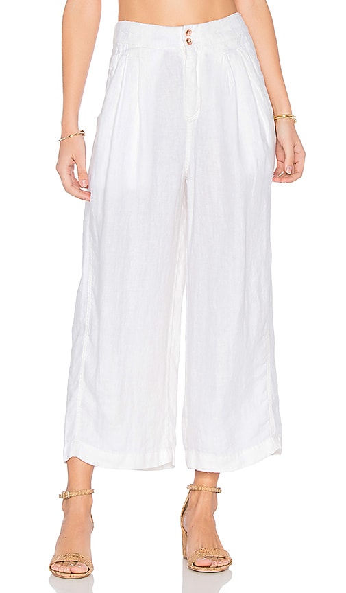 ivory linen pants