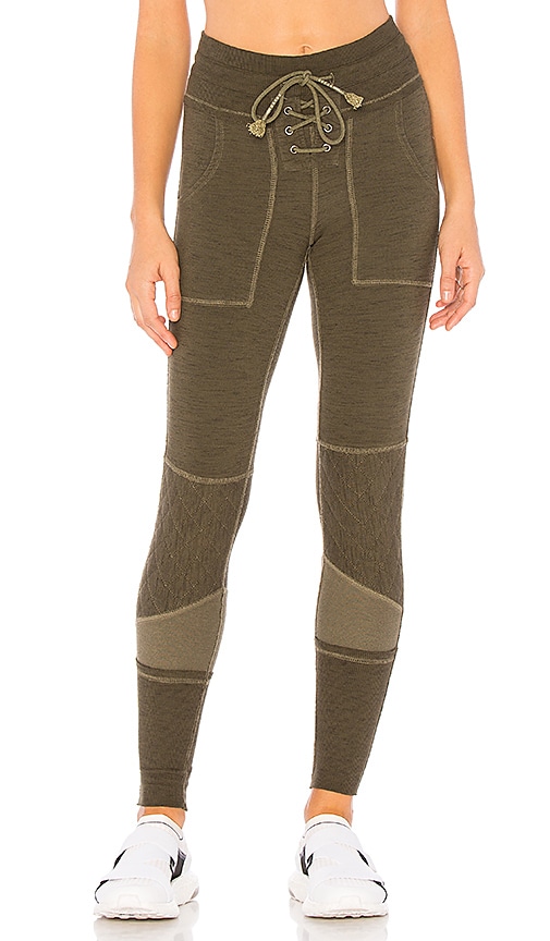 Free People Movement Surya Legging in Army | REVOLVE Free People Vegan High Rise Long & Lean Pant in Black | REVOLVE