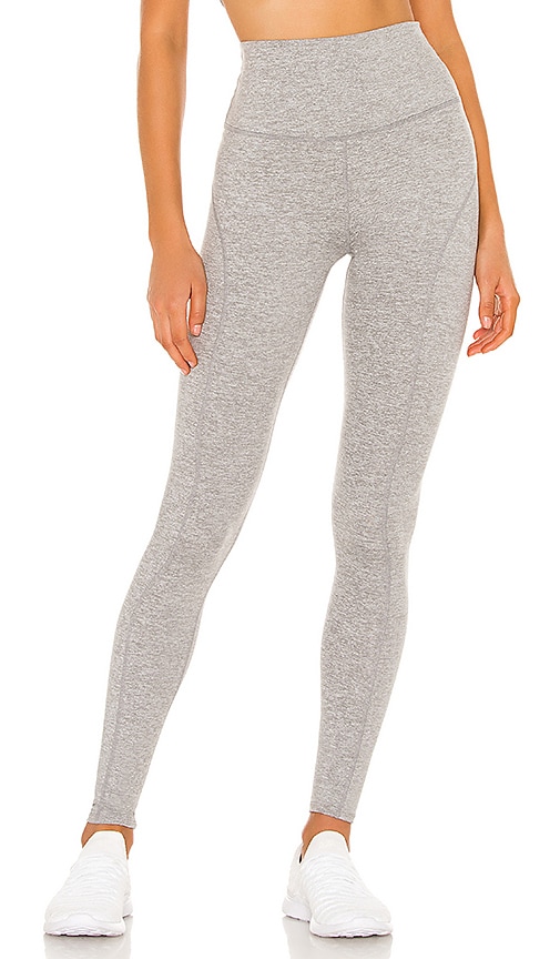 Good American Ponte Stirrup Legging in Grey001