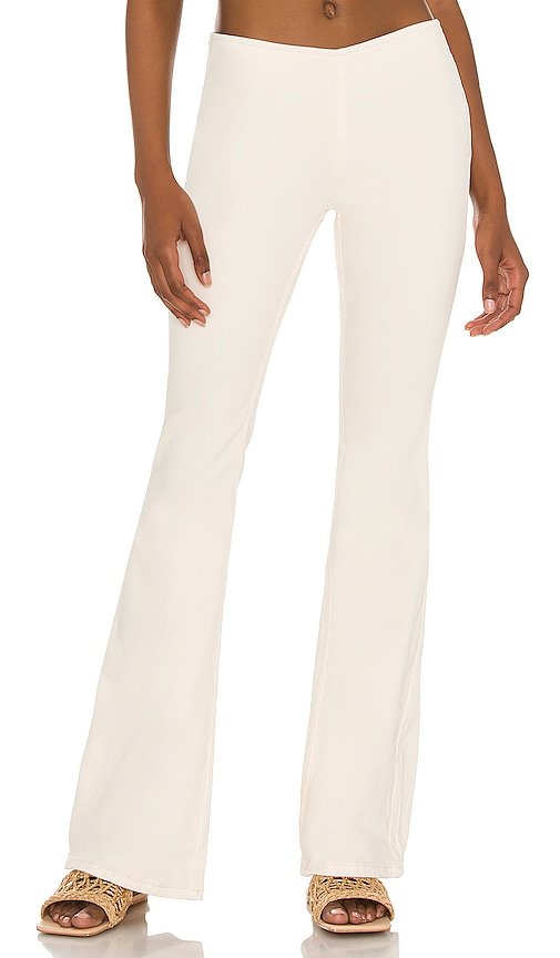 Free People Penny Pull On Flare Pant in White