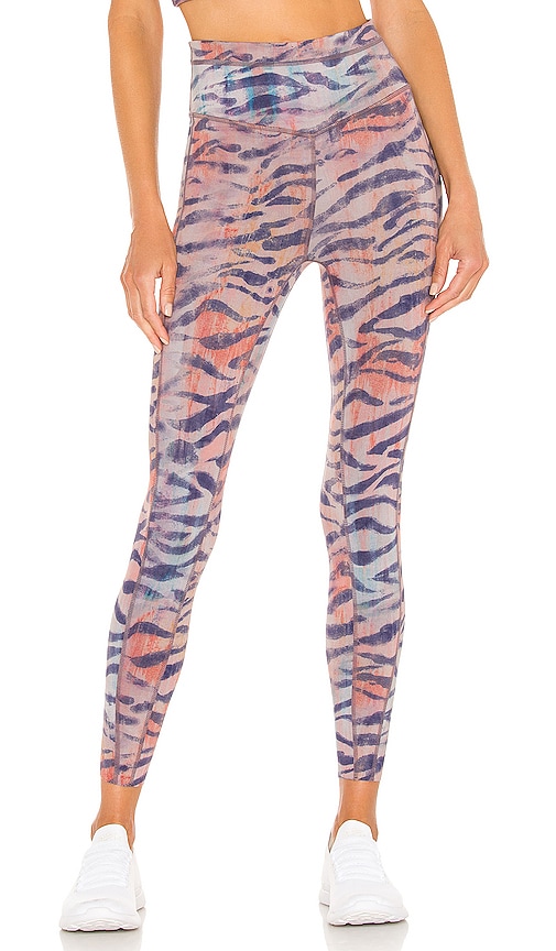 Free People X FP Movement Beat The Heat Reversible Legging in Tiger Combo