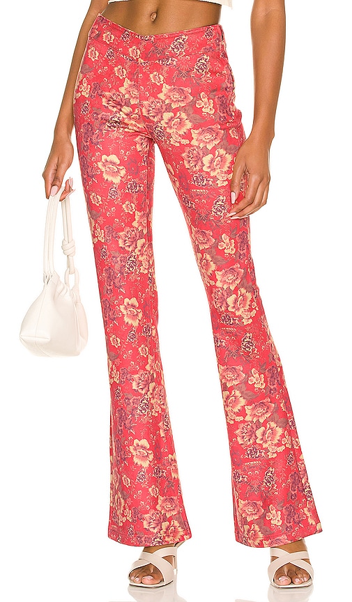 ROLLA'S Ivy Floral Bootcut in SCARLET