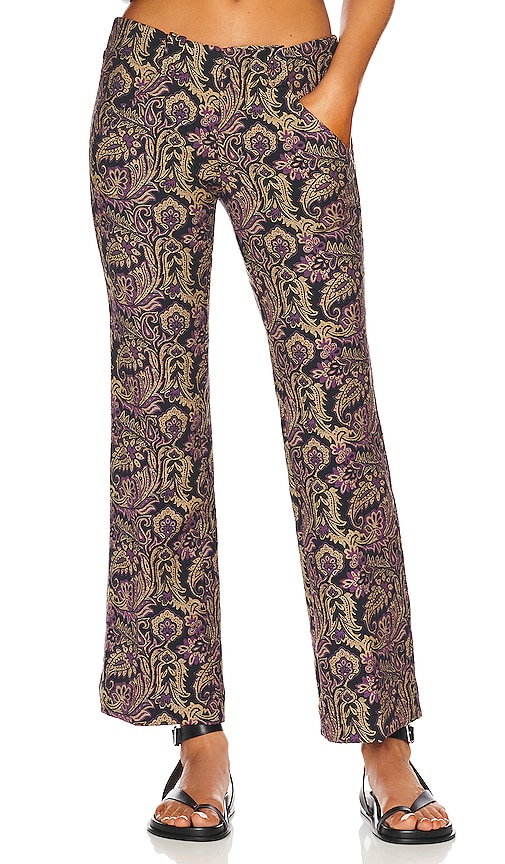 FREE PEOPLE WALKER RELAXED JACQUARD PANT