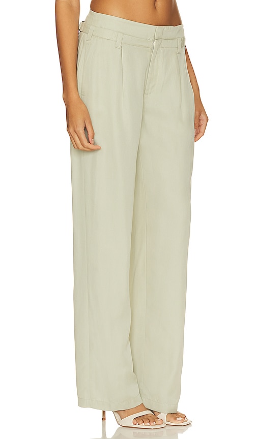 Shop Free People Falling Out Trouser In Sage