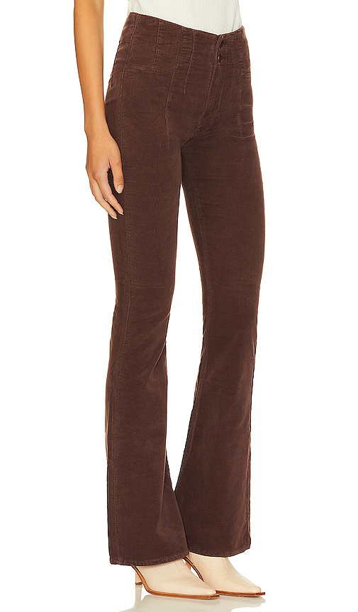 Shop Free People X We The Free Jayde Cord Flare Pant In French Roast