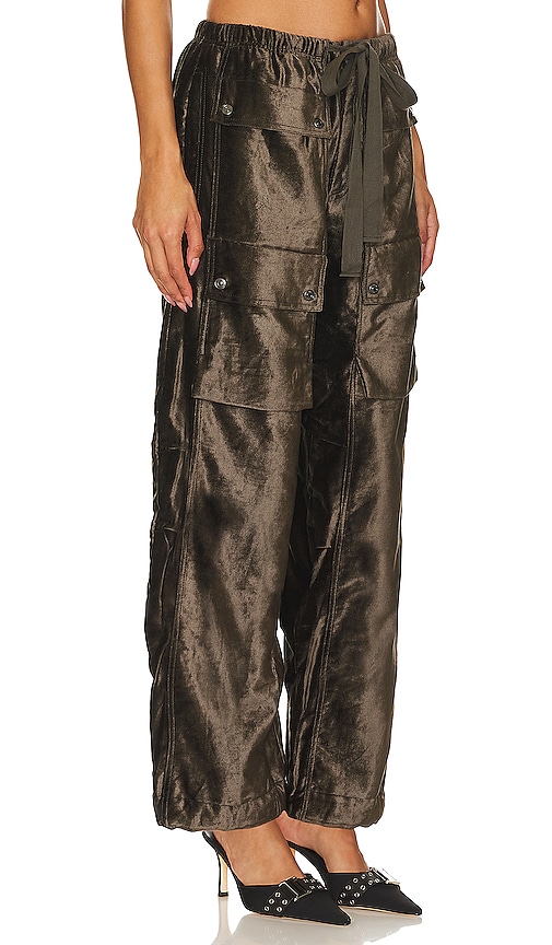 Shop Free People X Revolve Skip A Beat Utility Pant In Dark Green