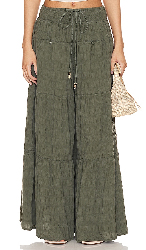 Free People In Paradise Wide Leg In Dried Basil