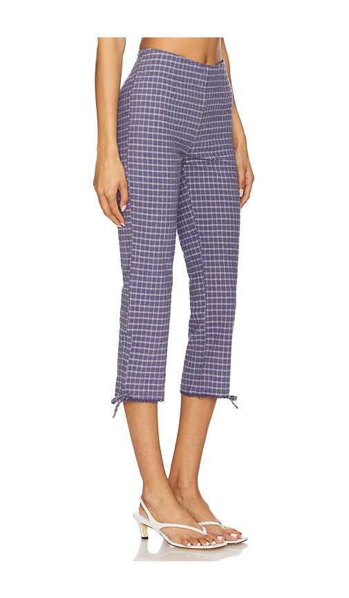 Shop Free People Feeling Flirty Slim Capri Pant In Mauve