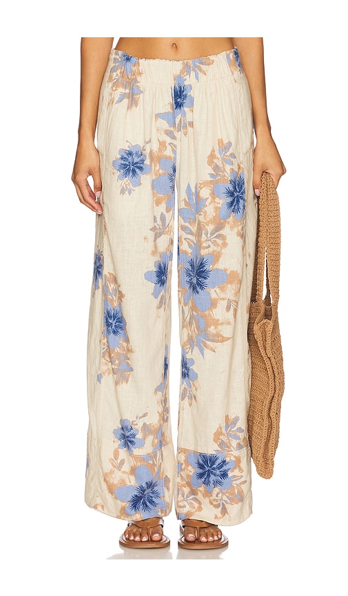 Days End Printed Linen Pull On Pant in . Size M, S, XL, XS - Free People - Modalova